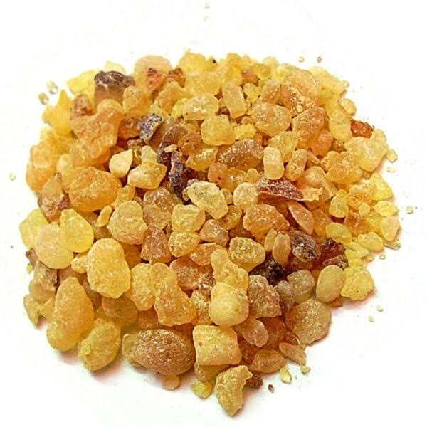 上图:乳香(Frankincense)是由乳香属植物印度齿叶乳香(Boswellia serrata)、也门乳香(Boswellia frereana)、苏丹纸皮乳香(Boswellia papyrifera)和索马里神圣乳香(Boswellia sacra)产出的含有挥发油的香味树脂,古代的集散中心是以示巴王国为中心的也门地区。美索不达米亚和埃及都广泛使用乳香,但乳香的产量不高,所以十分昂贵,是骆驼商队贸易的主要商品。素祭只用少量的乳香。